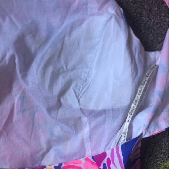 Lilly Pulitzer Courtney Mini Dress in Brilliant Blue Catch And Release Size 4 - Picture 16 of 16